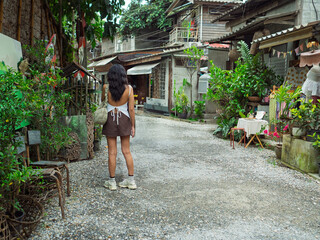 Chiang Mai, Thailand At Baan Khang Wat Artist Village, a community shopping center and art gallery,a holiday destination in Chiang Mai, Thailand