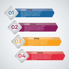 Colorful Infographic vector illustration template