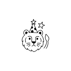 Black line drawing of a wind turbine