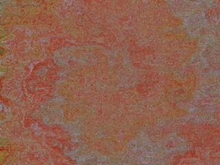 Textured abstract background with mottled red, orange, and gray patterns.