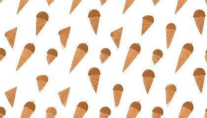 Ice cream cones pattern