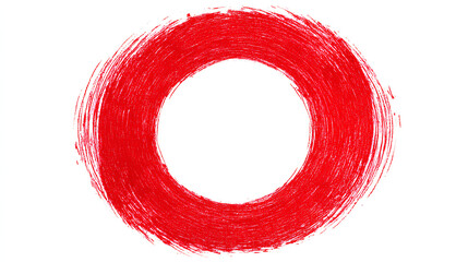 Handwritten red circle. For marking text, numbers, marker pen, pencil, logo, hand-drawn doodle grunge circle highlights Stock Illustration