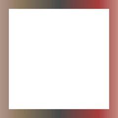 Gradient border frame with white central space.