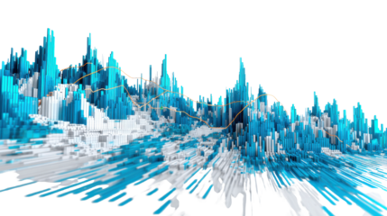 abstract blue background with waves