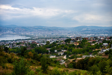 Panoramic view of Başiskele and İzmit Bay