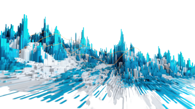 abstract blue background with waves