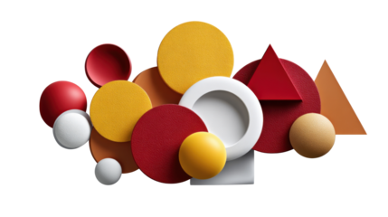 colorful easter eggs on white background