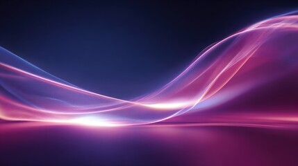 Fototapeta premium Abstract Purple and Blue Light Waves