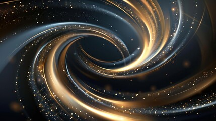 Abstract golden spiral design