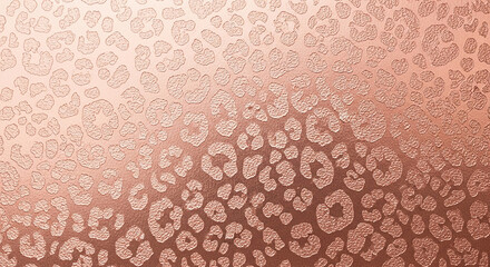 Rose gold leopard print metallic animal skin safari glamorous texture