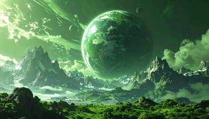 Alien Planet Landscape  