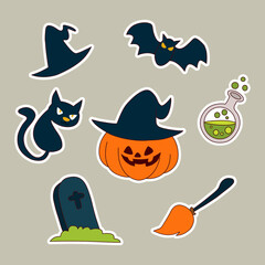 Cute halloween ghost stickers