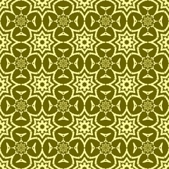 Vintage Floral Geometric Seamless Pattern