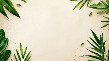 Tropical leaves background