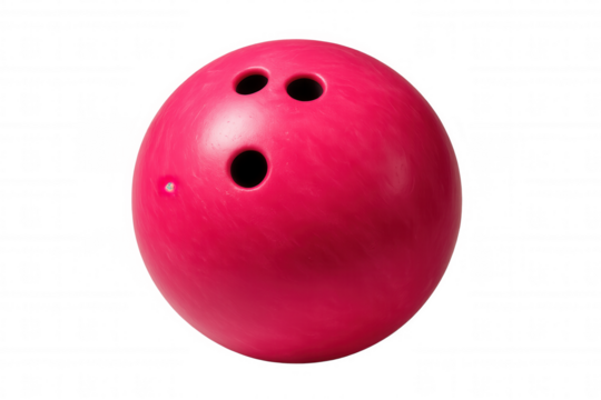 Glossy pink bowling ball suspended in midair, ready for knocking down lane pins with powerful, precise spin and momentum