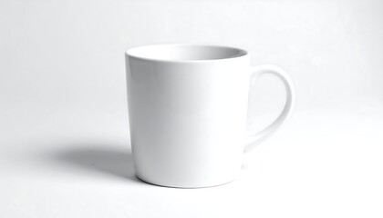 Fototapeta premium Empty white mug on white background (1)