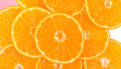 Close-up of sliced oranges