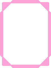 縦フレーム11,ピンク,枠,デザイン,カード,インフォメーション,三角,メッセージ,伝言,告知,お知らせ,メモ,コメント,広告,シンプル,直線的,囲み