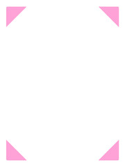 縦フレーム15,ピンク,枠,デザイン,カード,インフォメーション,三角,メッセージ,伝言,告知,お知らせ,メモ,コメント,広告,シンプル,直線的,囲み