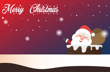 Christmas Cake. Modern gradient-style Christmas and winter illustration featuring snow, Christmas ornaments, and festive elements. Perfect for greeting cards, backgrounds, and holiday promotions.