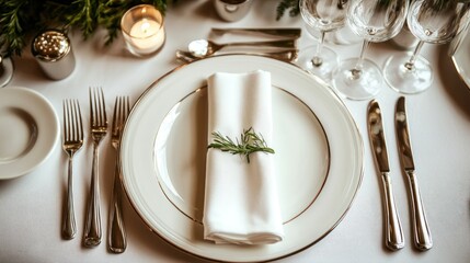 Formal table setting