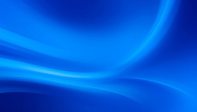 Abstract flowing blue curves