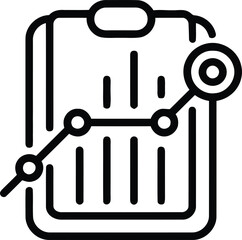 Data analytics icon set with editable stroke. Data analysis thin line icon collection. Vector illustration	