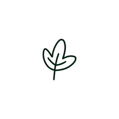 Obraz premium Leaf icon graphic design illustration