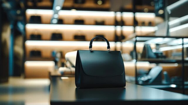 シンプルなデザインの高級ブランドバッグのイメージ