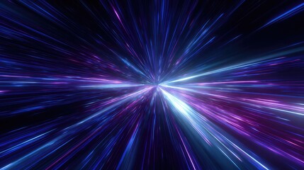 Hyperspace travel science fiction concept art