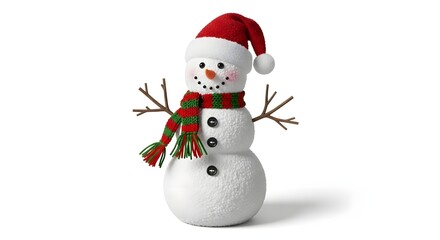 Fototapeta premium Adorable Christmas Snowman