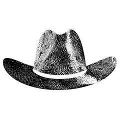 Vector Detailed of a classic cowboy hat.