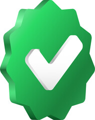 Validation and approval checkmark symbol