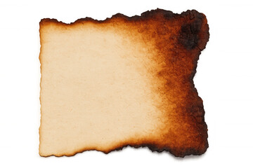 Obraz premium Paper sheet burning, transparent backdrop revealing intense flames, edges charring with aged texture, symbolizing historical fragility