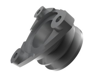 Isolated PNG of Heavy Duty Industrial Flange Adapter Component: Detailed Silver Metal Coupling Fitting, Precision Engineered for High-Pressure Hydraulic Systems and Machine Technology.