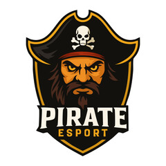 Pirate Esports Team Logo Design