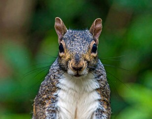Fototapeta premium Close-up of a gray squirrel