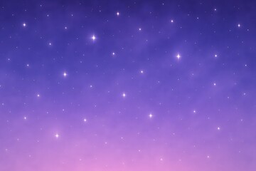 Purple dreamy starry night gradient background