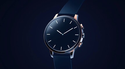Modern Smartwatch Dark Background.