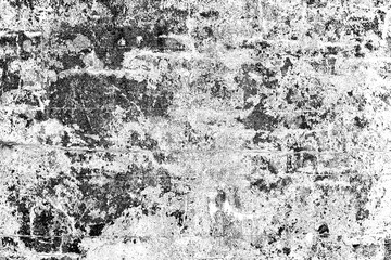 Abstract Grungy Brick Wall Texture, Distressed Monochrome Concrete Background, Old and Damaged Urban Surface
