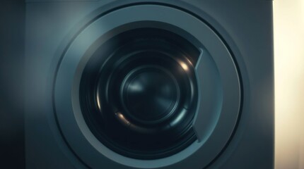 Modern Washing Machine Closeup.