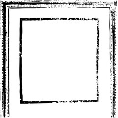 Obraz premium Vector Nested Rectangular Frames with Distressed Edges