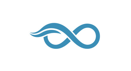 Serenity Waves Infinite: An abstract illustration embodying eternal movement and flow  of life