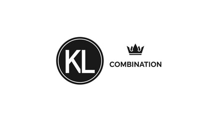 Monogram branding concept design showcasing luxury and modernity with crown element for identity