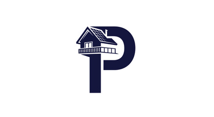 Elegant property initial monogram representing innovative real estate opportunities