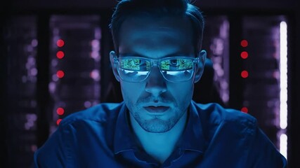 Data analysis with a focused analyst at computer workstation examining stock market data and financial charts providing insights for investment strategies - Powered by Adobe