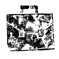 Fototapeta premium Vector Distressed of a vintage suitcase .