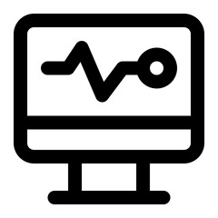 heart beat icon for illustration
