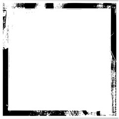 Fototapeta premium Vector Distressed rectangular frame with grunge texture.