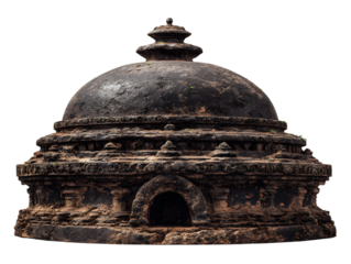 Ancient Stone Dome Structure with Intricate Design and Weathered Texture